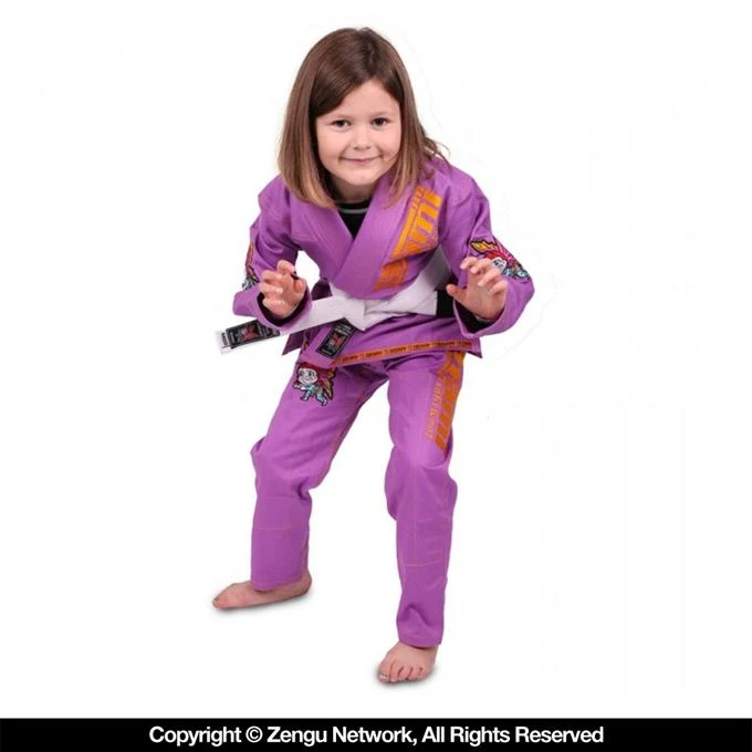 Tatami X Meerkatsu Animal Kids Jiu Jitsu Gi - Purple 6 Tatami X Meerkatsu Animal Kids Jiu Jitsu Gi - Purple - Image 4