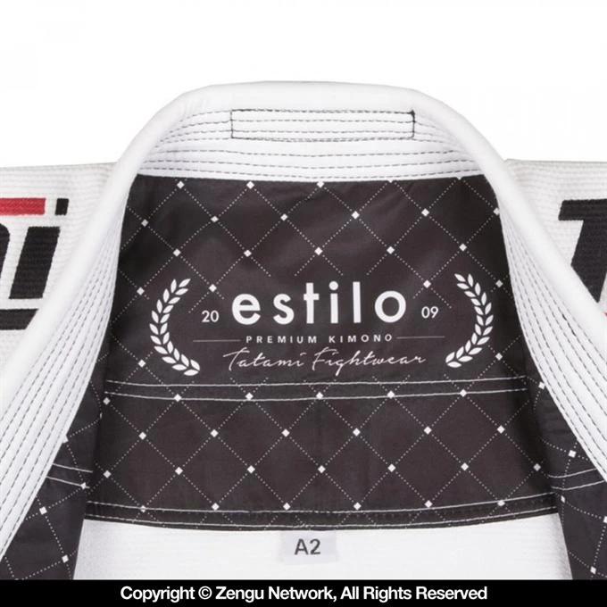 Tatami Estilo 6.0 Jiu Jitsu Gi - White/Black 8 Tatami Estilo 6.0 Jiu Jitsu Gi - White/Black - Image 6