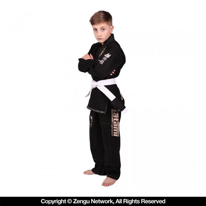 Tatami X Meerkatsu Animal Kids Jiu Jitsu Gi - Black 7 Tatami X Meerkatsu Animal Kids Jiu Jitsu Gi - Black - Image 5