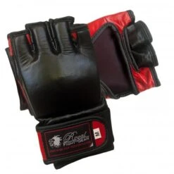 BOLD LOOK RFG THUMBLESS MMA LEATHER GLOVES - Black/Red 7 BOLD LOOK RFG THUMBLESS MMA LEATHER GLOVES - Black/Red -Boxing Martial Arts Shop 105 3