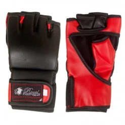 BOLD LOOK RFG MMA ARTIFICIAL LEATHER GLOVES - Black/Red