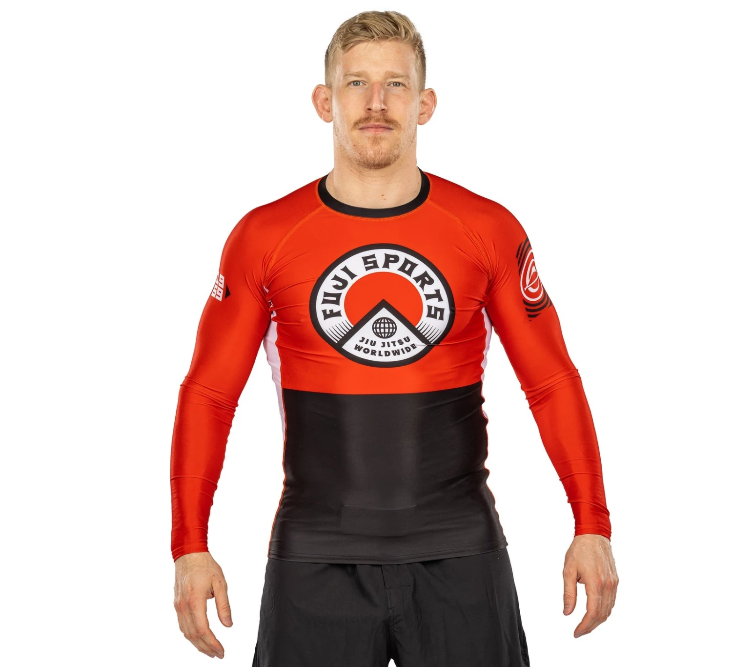 Fuji Heritage Long Sleeve Rashguard Red 3 Fuji Heritage Long Sleeve Rashguard Red