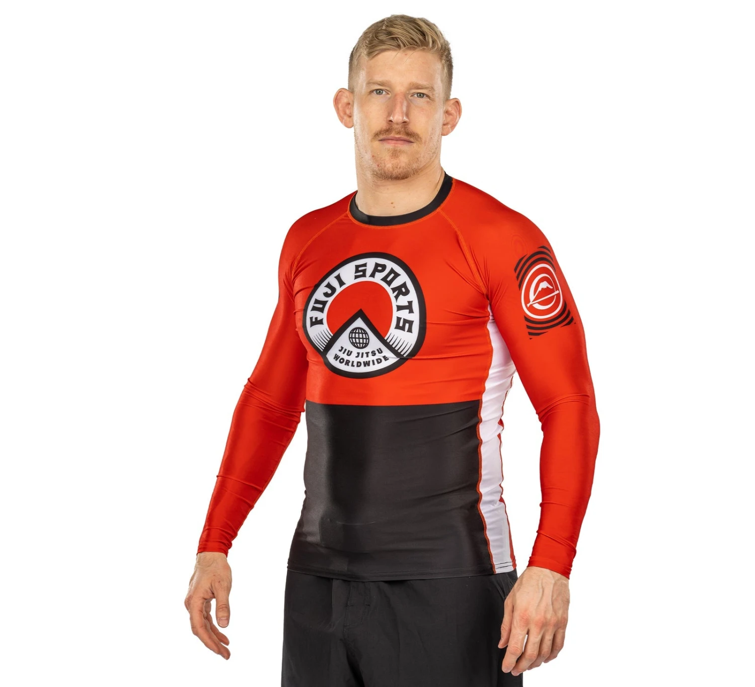 Fuji Heritage Long Sleeve Rashguard Red 4 Fuji Heritage Long Sleeve Rashguard Red - Image 2