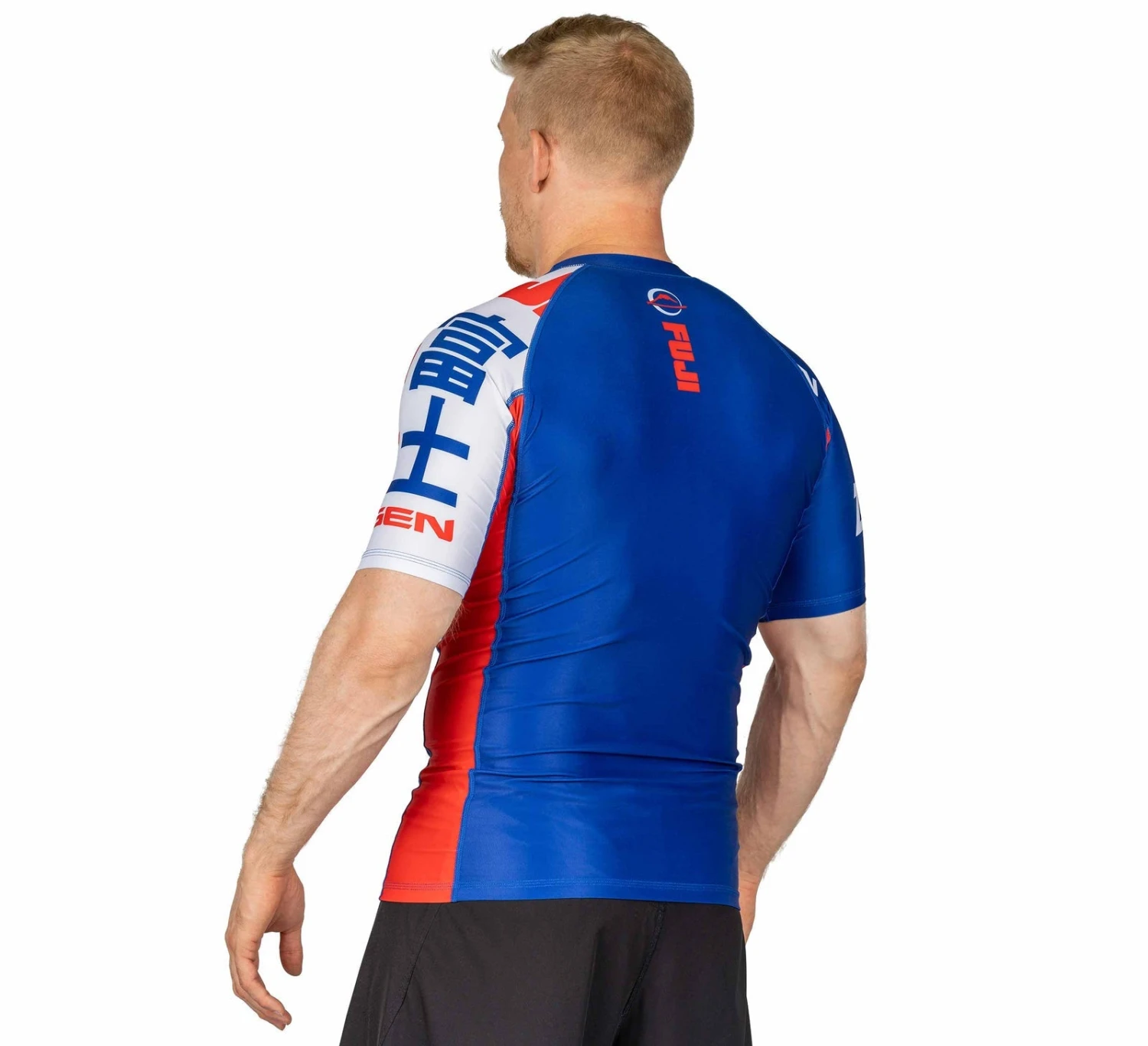 Fuji Kassen Short Sleeve Rashguard Blue 5 Fuji Kassen Short Sleeve Rashguard Blue - Image 3