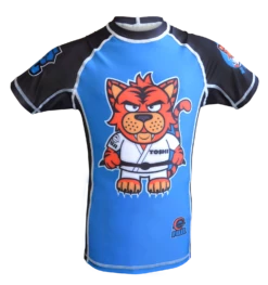 FUJI SPORTS TOSHI THE TIGER RASH GUARD, KIDS, YELLOW/ORANGE