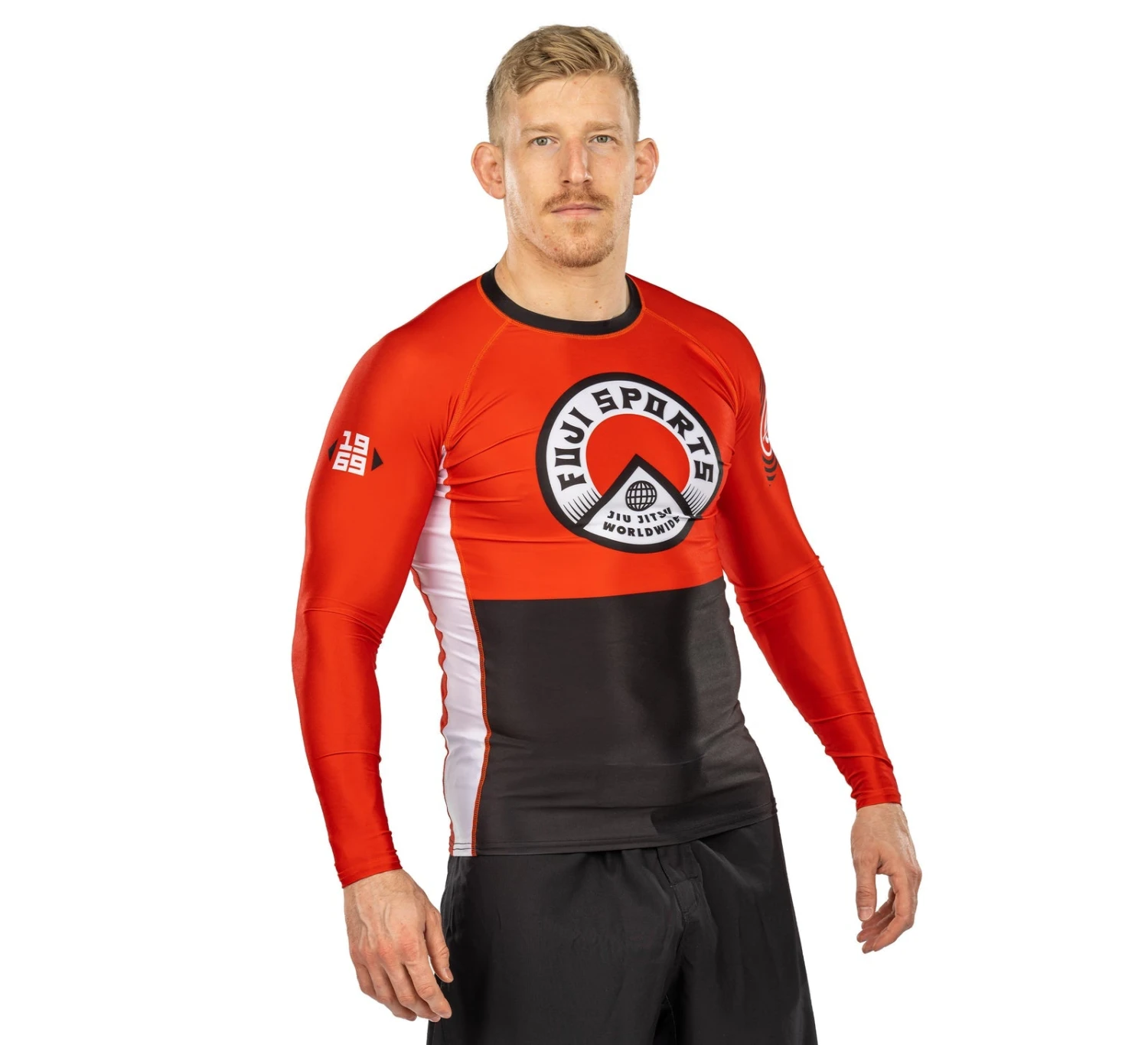 Fuji Heritage Long Sleeve Rashguard Red 10 Fuji Heritage Long Sleeve Rashguard Red - Image 8