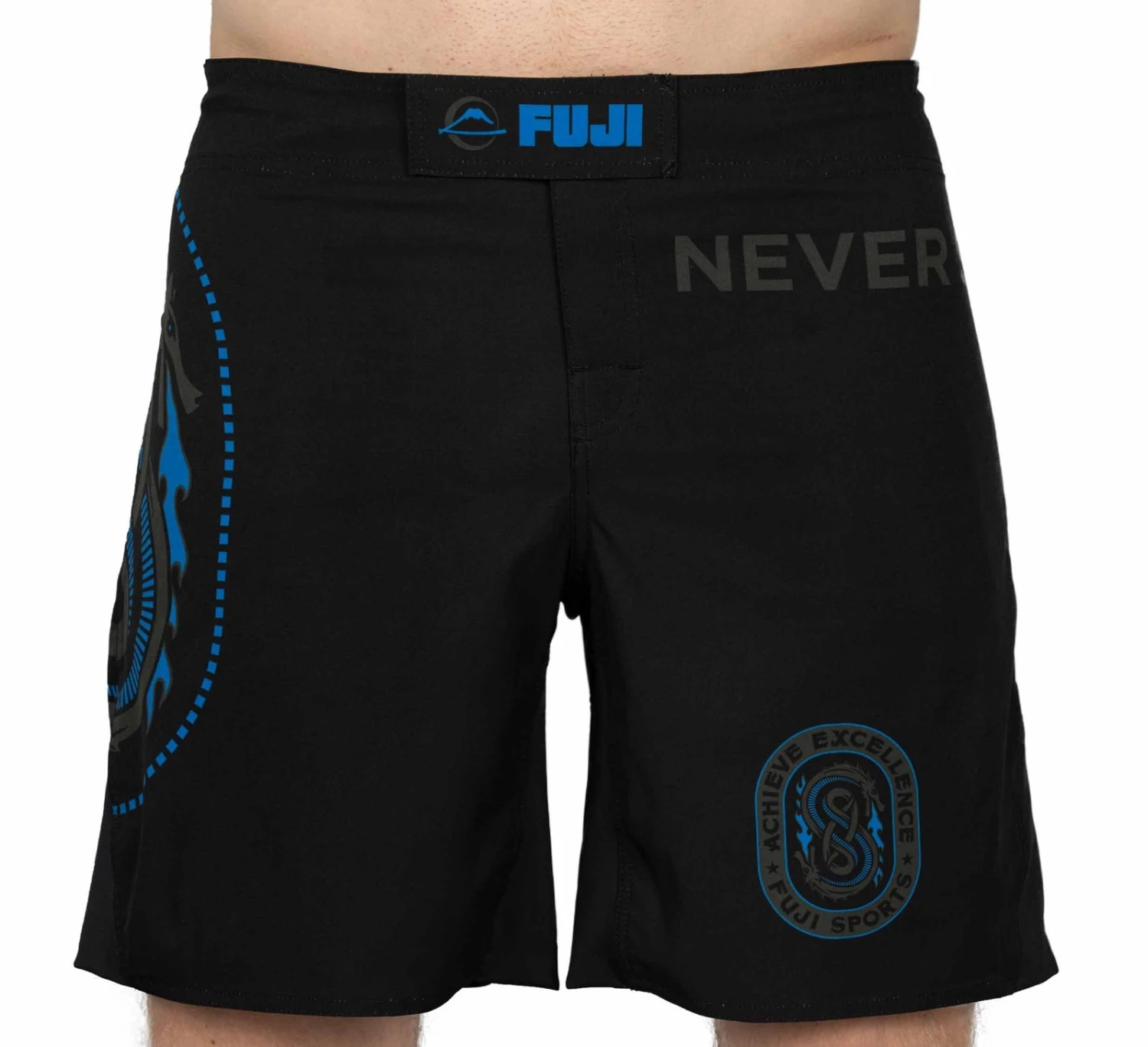 Fuji Never Surrender Fight Shorts Black 4 Fuji Never Surrender Fight Shorts Black - Image 2
