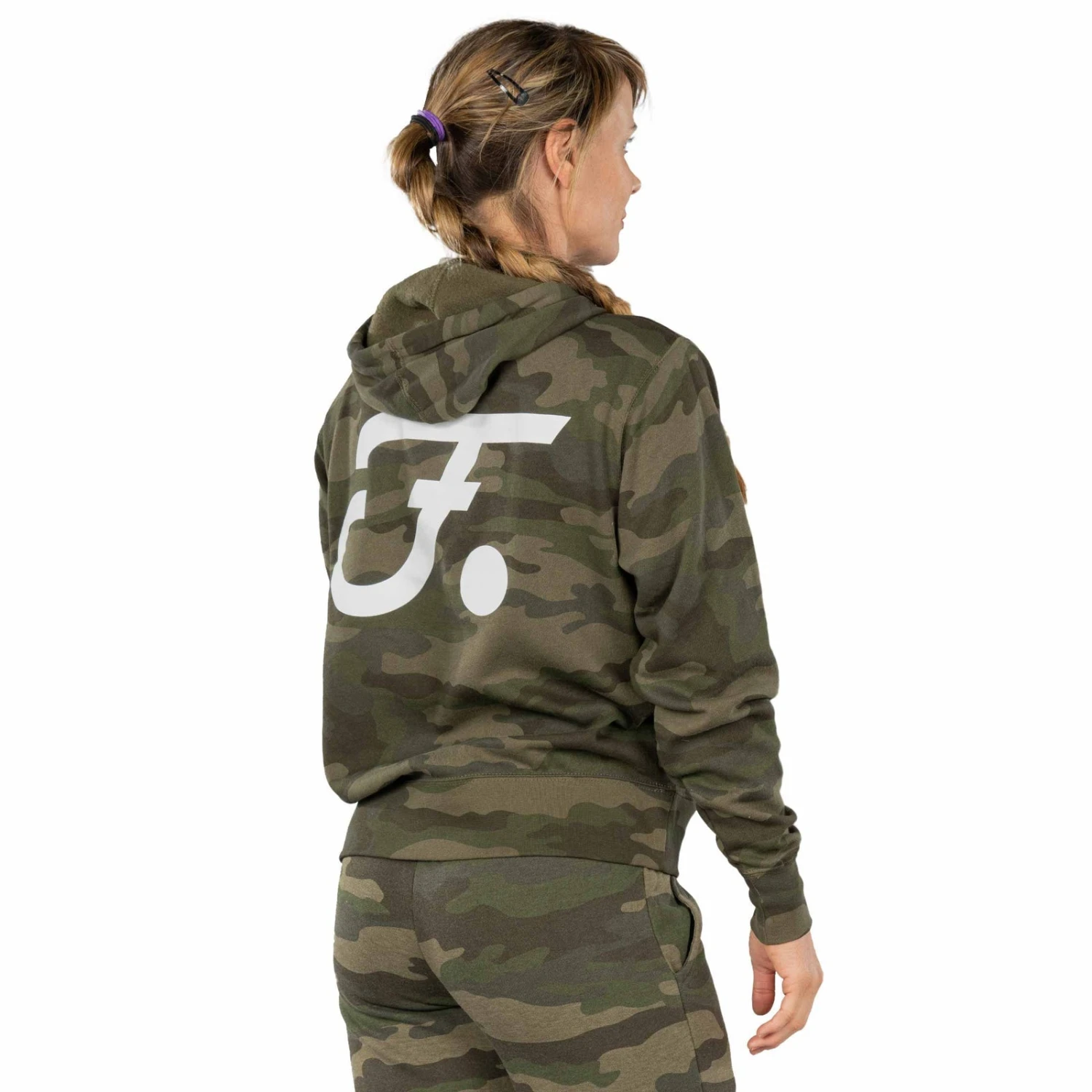 Fuji Forest Camo Womens Hoodie 7 Fuji Forest Camo Womens Hoodie - Image 5