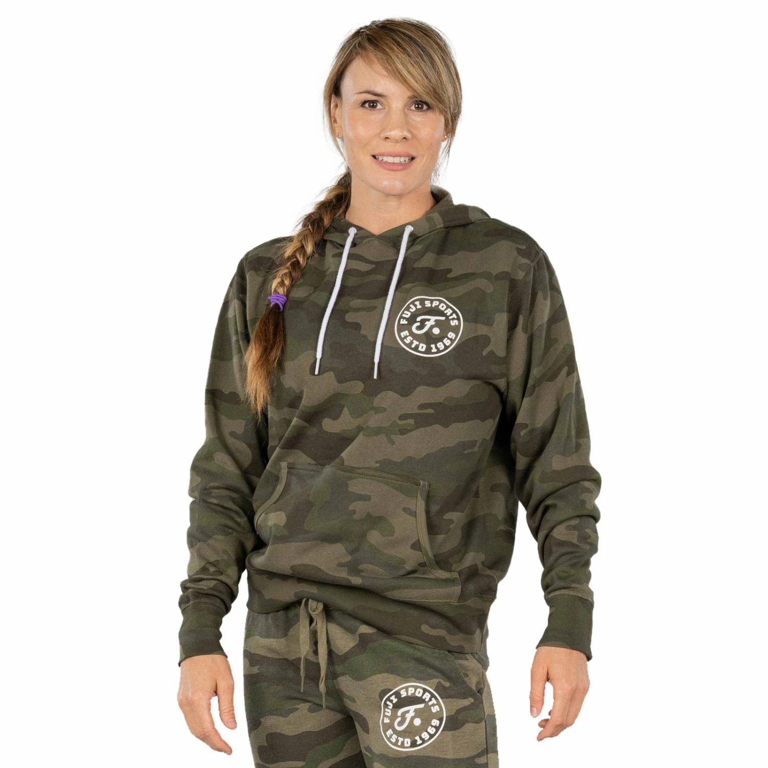 Fuji Forest Camo Womens Hoodie 4 Fuji Forest Camo Womens Hoodie - Image 2