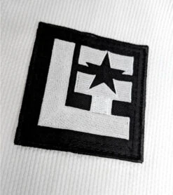 Combat Corner BJJ Life CompLite White BJJ GI -Boxing Martial Arts Shop BJJ LIFE CompLite WHITE GI LEFT PATCH DETAIL 600x675 1