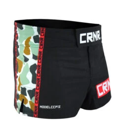 Combat Corner BOSS Fight Shorts Camo- Model 13 -Boxing Martial Arts Shop BOSS FIGHT SHORTS MODEL 13 CAMO RIGHT ANGLE 600x675 1