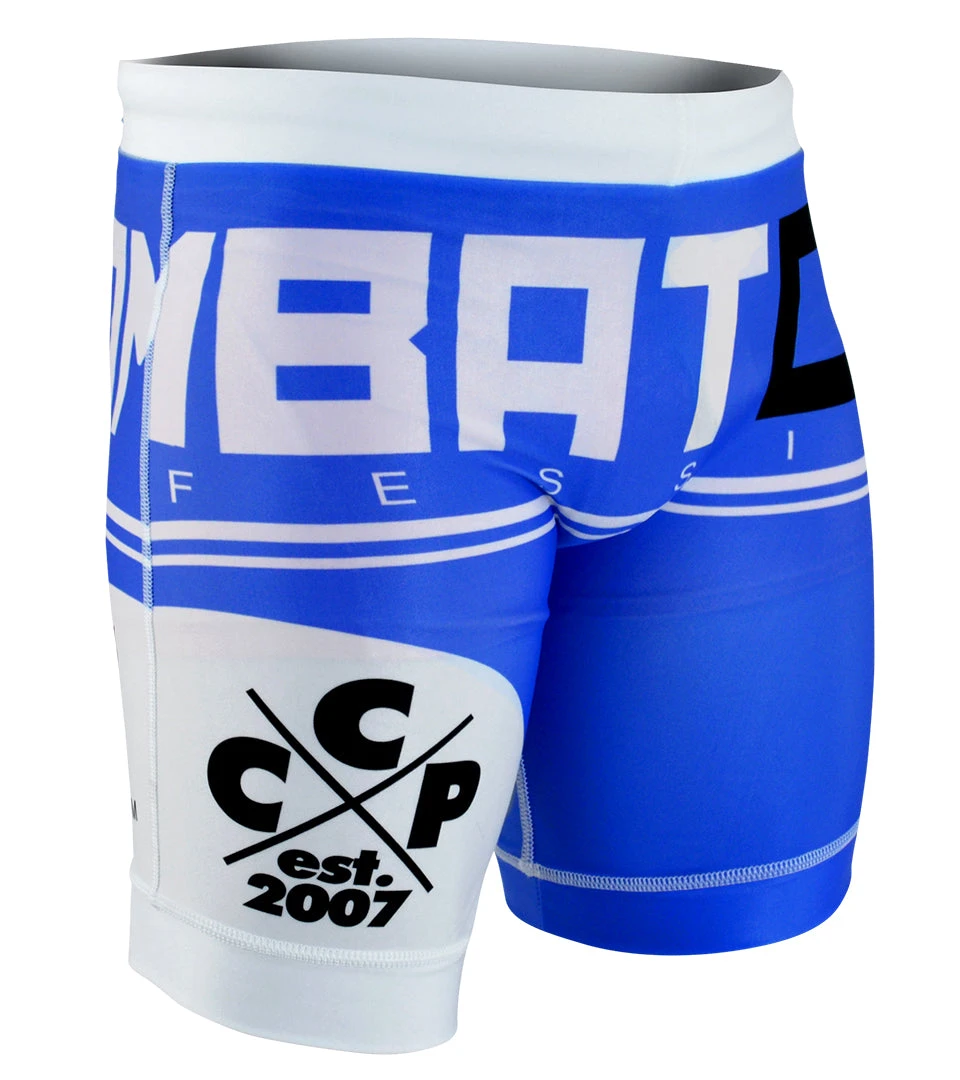Combat Corner Supreme Vale Tudo Fight Shorts – BLUE 3 Combat Corner Supreme Vale Tudo Fight Shorts – BLUE