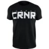 Combat Corner Big CRNR Reverse T-Shirt 1 Combat Corner Big CRNR Reverse T-Shirt -Boxing Martial Arts Shop Combat Corner CRNR Black FRONT