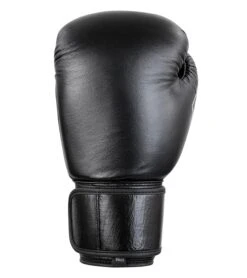 Combat Corner Elite Boxing Gloves Leather | Black -Boxing Martial Arts Shop Elite Boxing Gloves BLACK FRONT 13374.1598635944