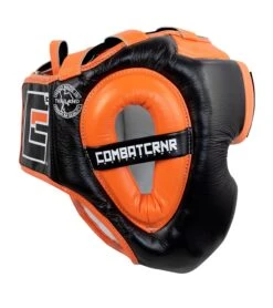 Combat Corner HMIT Full Face Head Gear 16 Combat Corner HMIT Full Face Head Gear -Boxing Martial Arts Shop HMIT Full Face HEADGEAR ORANGE SIDE 81975.1594392300