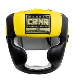 Combat Corner HMIT Full Face Head Gear 19 Combat Corner HMIT Full Face Head Gear -Boxing Martial Arts Shop HMIT Full Face HEADGEAR YELLOW FRONT 44347.1594392378