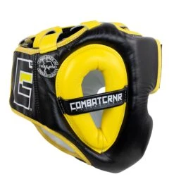 Combat Corner HMIT Full Face Head Gear 20 Combat Corner HMIT Full Face Head Gear -Boxing Martial Arts Shop HMIT Full Face HEADGEAR YELLOW SIDE 45287.1594392282