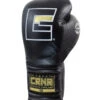Combat Corner HMIT Lace Up Sparring Gloves | Black -Boxing Martial Arts Shop HMIT Lace Up SPARRING Gloves BLACK ANGLE 31517