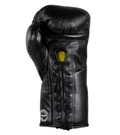 Combat Corner "Punchers" Professional Fight Gloves | Black 12 Combat Corner "Punchers" Professional Fight Gloves | Black -Boxing Martial Arts Shop HMIT Puncher Gloves BLACK BACK 24123