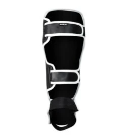 Combat Corner KRBON Shin Guards -Boxing Martial Arts Shop KRBON SHIN GUARDS BLACK and White BACK 67243.1573059104