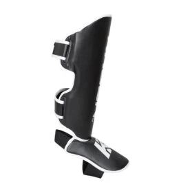Combat Corner KRBON Shin Guards -Boxing Martial Arts Shop KRBON SHIN GUARDS BLACK and White RIGHT 77494.1573059121
