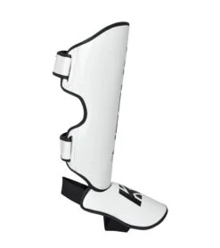 Combat Corner KRBON Shin Guards -Boxing Martial Arts Shop KRBON SHIN GUARDS WHITE and Black RIGHT 74509.1573060069