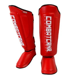 Combat Corner Supreme Shin Guards -Boxing Martial Arts Shop SUPREME SHIN GUARDS RED DUAL