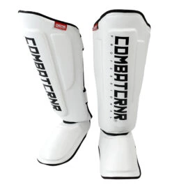 Combat Corner Supreme Shin Guards -Boxing Martial Arts Shop SUPREME SHIN GUARDS WHITE DUAL