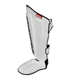Combat Corner Supreme Shin Guards -Boxing Martial Arts Shop SUPREME SHIN GUARDS WHITE LEFT 600x675 1