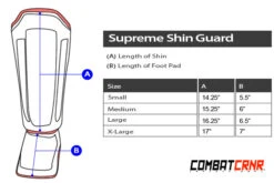 Combat Corner Supreme Shin Guards -Boxing Martial Arts Shop SupremeShinGuard
