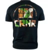 Combat Corner Tech Power T-Shirt Black -Boxing Martial Arts Shop Tech and Power T Shirt BLACK BACK