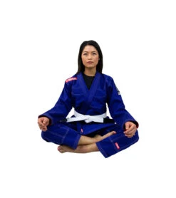 Combat Corner Womens BJJ GI -v6 - FREE WHITE BELT 40 Combat Corner Womens BJJ GI -v6 - FREE WHITE BELT -Boxing Martial Arts Shop WOMENS v6 BJJ GI ROYAL BLUE SITTING 62671