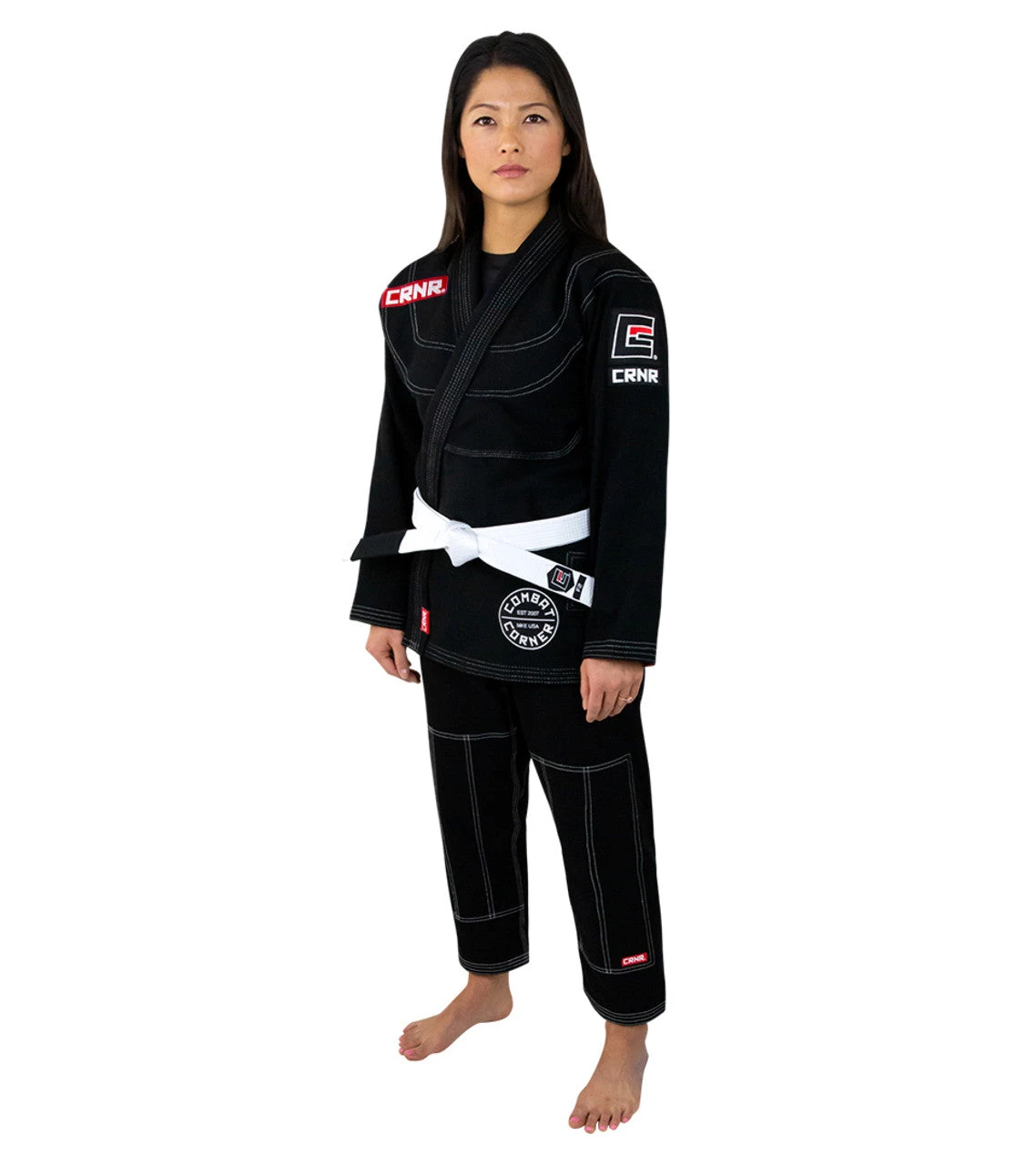 Combat Corner Womens BJJ GI -v6 - FREE WHITE BELT 3 Combat Corner Womens BJJ GI -v6 - FREE WHITE BELT