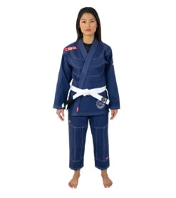 Combat Corner Womens BJJ GI -v6 - FREE WHITE BELT 31 Combat Corner Womens BJJ GI -v6 - FREE WHITE BELT -Boxing Martial Arts Shop Womensv6.1 BJJ Gi 2020 Update NAVY BLUE FRONT 41550