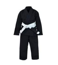 Combat Corner Kids Classic Kimono -W/ FREE WHITE BELT 16 Combat Corner Kids Classic Kimono -W/ FREE WHITE BELT -Boxing Martial Arts Shop YOUTH Classic Kimono Gi Black FRONT 33195.1578659690