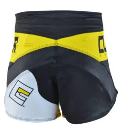 Combat Corner Supreme Hybrid Fight Shorts (Yellow) -Boxing Martial Arts Shop YellowSupremeHybridBack 600x675 1