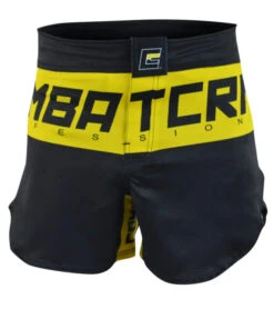 Combat Corner Supreme Hybrid Fight Shorts (Yellow) -Boxing Martial Arts Shop YellowSupremeHybridfront 600x675 1
