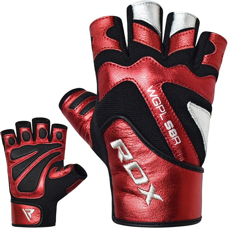 RDX SPORTS RDX S8 BOLD RED LEATHER GYM GLOVES 7 RDX SPORTS RDX S8 BOLD RED LEATHER GYM GLOVES - Image 5