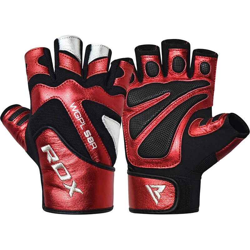 RDX SPORTS RDX S8 BOLD RED LEATHER GYM GLOVES 9 RDX SPORTS RDX S8 BOLD RED LEATHER GYM GLOVES - Image 7