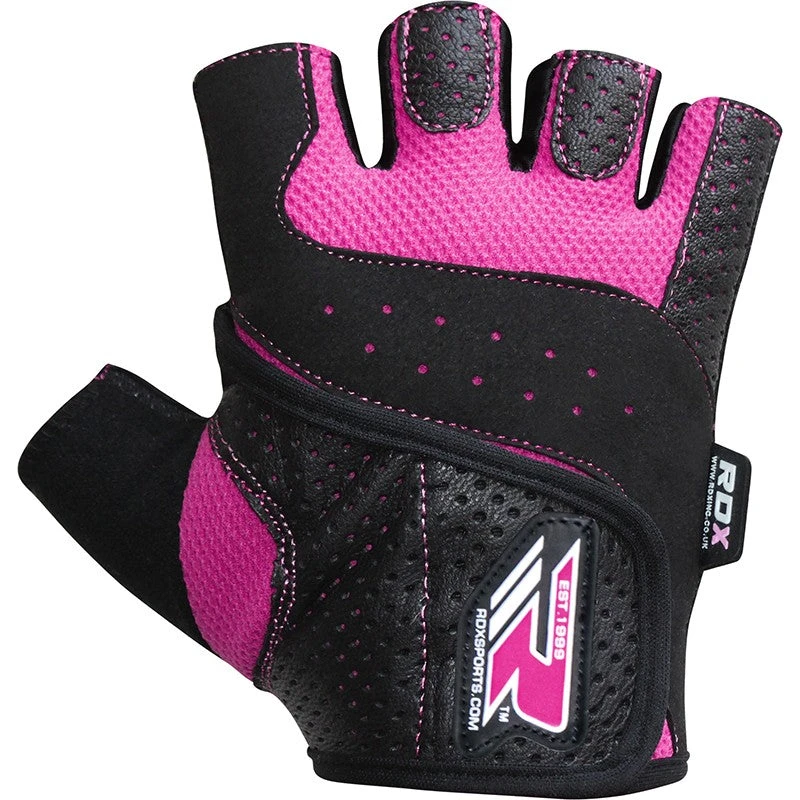 RDX SPORTS RDX S5 FEMININE PINK WEIGHT LIFTING GLOVES 4 RDX SPORTS RDX S5 FEMININE PINK WEIGHT LIFTING GLOVES - Image 2