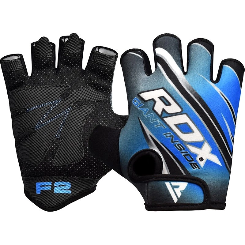 RDX SPORTS RDX F2 BLUE GYM WORKOUT GLOVES 3 RDX SPORTS RDX F2 BLUE GYM WORKOUT GLOVES