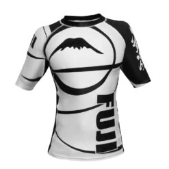 FUJI SPORTS FREESTYLE IBJJF RANKED RASHGUARD SHORT SLEEVE 21 FUJI SPORTS FREESTYLE IBJJF RANKED RASHGUARD SHORT SLEEVE -Boxing Martial Arts Shop front ss white
