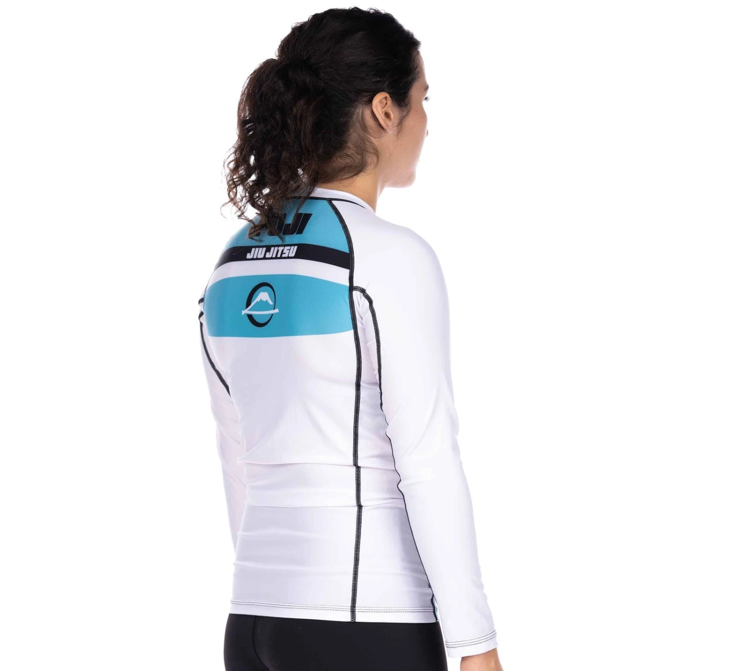 Fuji Reversal Girl's Long Sleeve Rashguard White 4 Fuji Reversal Girl's Long Sleeve Rashguard White - Image 2