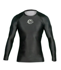 FUJI Baseline Ranked Long Sleeve Rashguard -Boxing Martial Arts Shop fuji baseline ranked rashguard black 1
