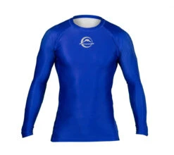 FUJI Baseline Ranked Long Sleeve Rashguard -Boxing Martial Arts Shop fuji baseline ranked rashguard blue 1