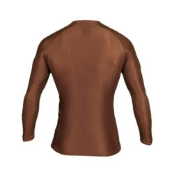 FUJI Baseline Ranked Long Sleeve Rashguard -Boxing Martial Arts Shop fuji baseline ranked rashguard brown 2