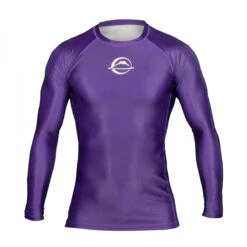 FUJI Baseline Ranked Long Sleeve Rashguard -Boxing Martial Arts Shop fuji baseline ranked rashguard purple 1