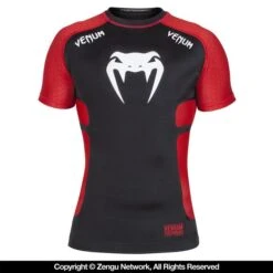 Venum "Absolute" Short-Sleeve Compression Shirt (Black/Red)