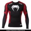 Venum "Absolute" Long-Sleeve Compression Shirt (Black/Red) -Boxing Martial Arts Shop ma cl 8083