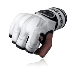 Punch Town White MMA Gloves - KARPAL EX Mk II
